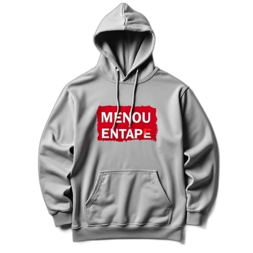 jacket, 3d render, vaporwave, monochrome, grey, hoodie, red, white transparent PNG cut-out