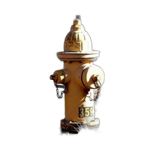 staff, robot, bottle, 3d render, concept art, yellow, fire, hydrant transparent PNG cut-out