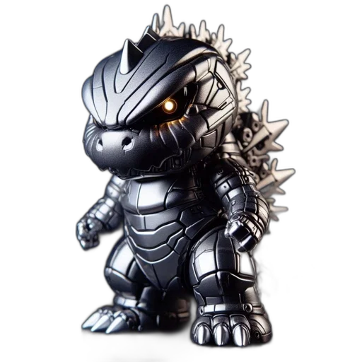 dragon, concept art, 3d render, illuminated, metallic, dinosaur-like, robot, figure transparent PNG cut-out