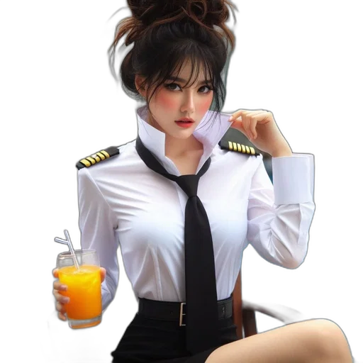 jacket, staff, dress, concept art, pixel art, photorealistic, anime, outer space transparent PNG cut-out