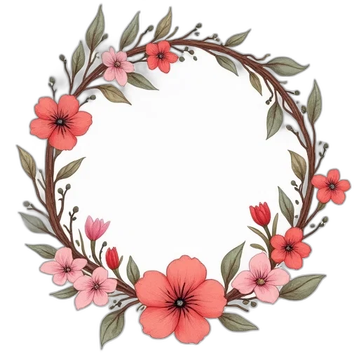 crown, jewelry, flower, 3d render transparent PNG cut-out