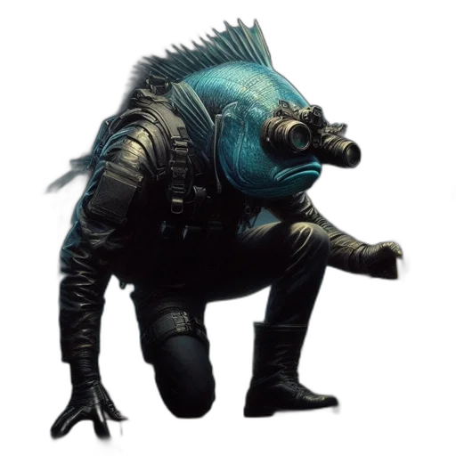 creature, animal, mask, dragon, concept art, fantasy art, cyberpunk, 3d render transparent PNG cut-out
