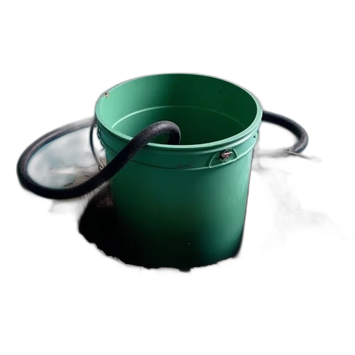 hat, 3d render, green, damaged, floor, large, hole, center transparent PNG cut-out