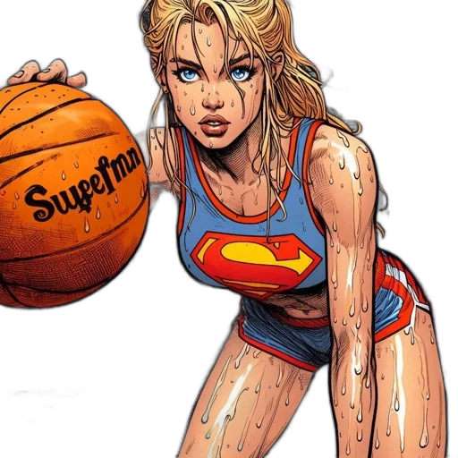 comic book art, concept art, cartoon, fantasy art, comic-style, illustration, shows, supergirl transparent PNG cut-out