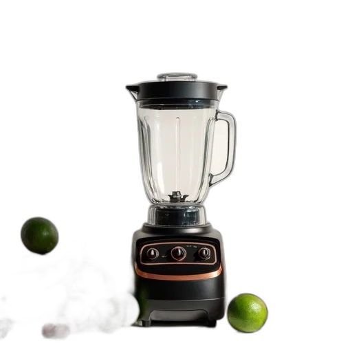 food, modern, kitchen, scene, blender, countertop, surrounded, various transparent PNG cut-out