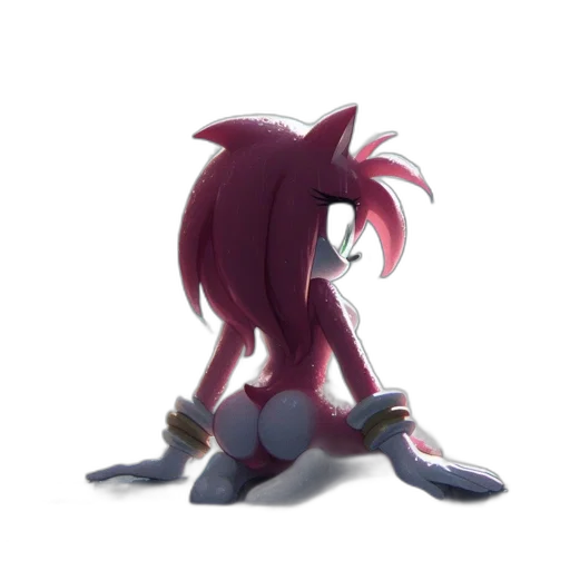 creature, animal, hair, robot, concept art, 3d render, anime, pixel art transparent PNG cut-out