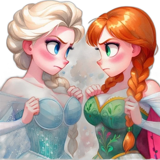 crown, dress, fantasy art, comic book art, cartoon, concept art, underwater, fire transparent PNG cut-out