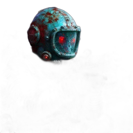 robot, mask, face, weapon, concept art, watercolor, 3d render, photorealistic transparent PNG cut-out