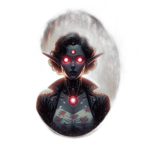 robot, mask, face, jewelry, concept art, comic book art, cyberpunk, fantasy art transparent PNG cut-out