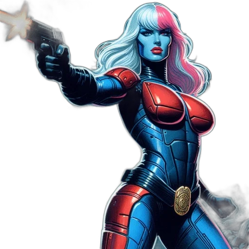 comic book art, concept art, fantasy art, futuristic transparent PNG cut-out