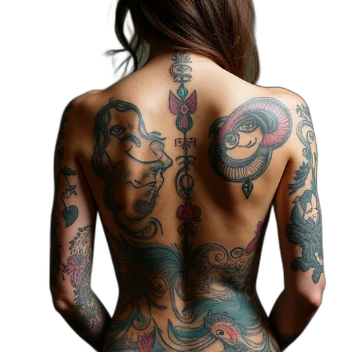 dragon, dress, jacket, jewelry transparent PNG cut-out
