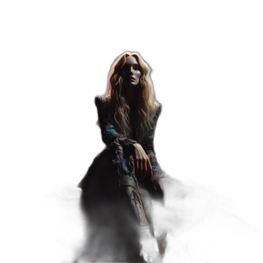 dress, sword, staff, hair, concept art, fantasy art, photorealistic, pixel art transparent PNG cut-out