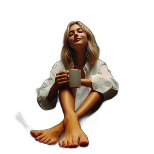 shoes, face, food, dress, photorealistic, oil painting, concept art, pixel art transparent PNG cut-out