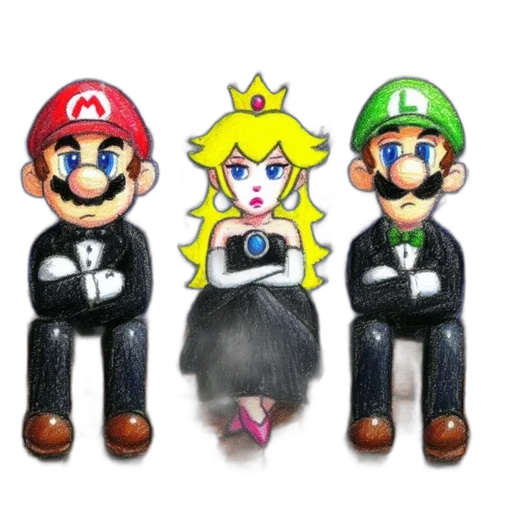 crown, dress, hat, jewelry, pixel art, concept art, 3d render, cartoon transparent PNG cut-out