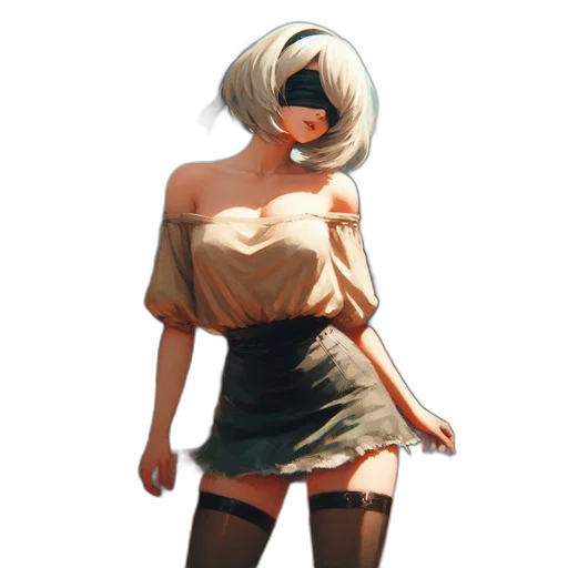dress, mask, staff, jacket, concept art, fantasy art, pixel art, comic book art transparent PNG cut-out