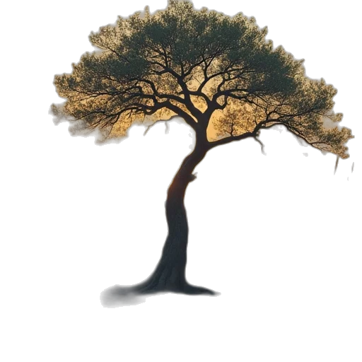 tree, crown, hair, staff, 3d render, photorealistic, concept art, watercolor transparent PNG cut-out