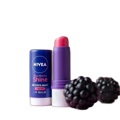 dark, close-up, image, nivea, lip, balm, purple, cap transparent PNG cut-out