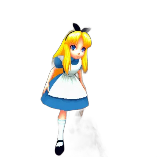 dress, staff, robot, weapon, 3d render, pixel art, concept art, anime transparent PNG cut-out