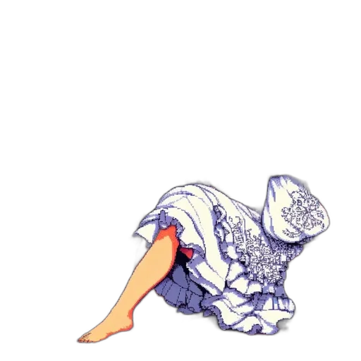 dress, shoes, flower, hat, watercolor, pixel art, concept art, 3d render transparent PNG cut-out