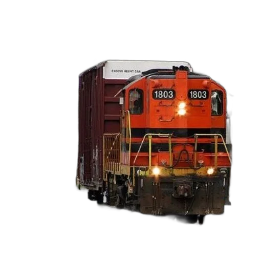 photorealistic, 3d render, train, number, 1803, passing, through, town transparent PNG cut-out