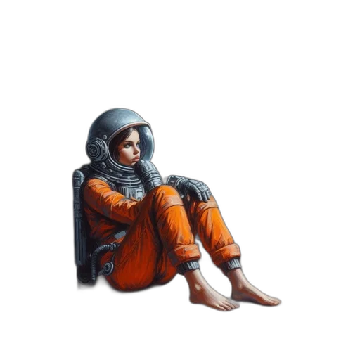 jacket, face, robot, mask, concept art, pixel art, fantasy art, photorealistic transparent PNG cut-out
