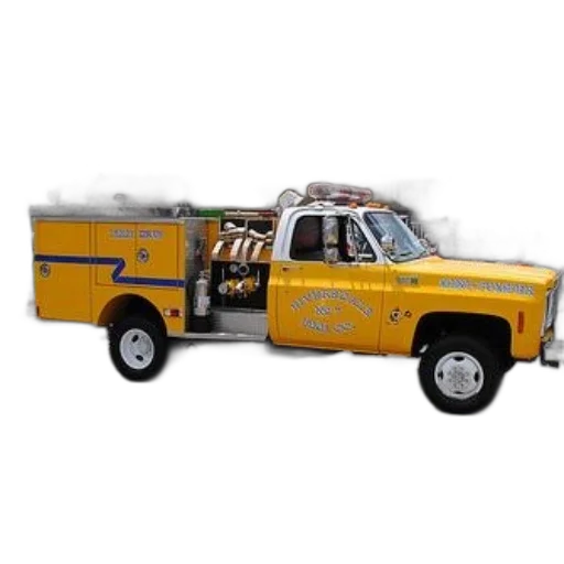 car, 3d render, concept art, yellow, fire, truck, blue, stripes transparent PNG cut-out