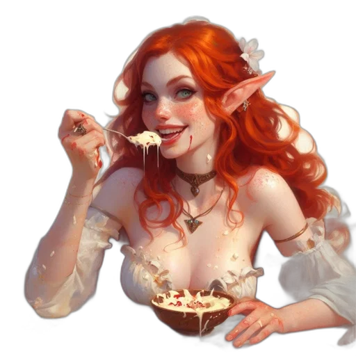 food, fantasy art, concept art, pixel art, photorealistic, fantasy, piece, exuberant transparent PNG cut-out