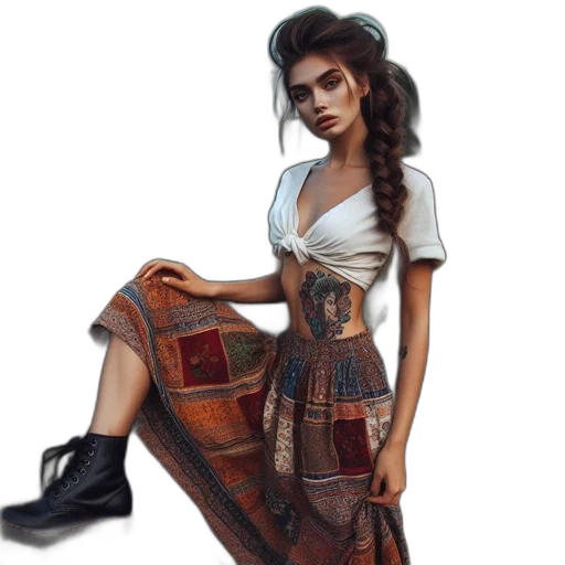 dress, fantasy art, concept art, pixel art, photorealistic, earth tones, dark, monochrome transparent PNG cut-out