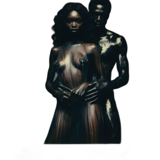 dress, jewelry, concept art, fantasy art, photorealistic, 3d render, dark, earth tones transparent PNG cut-out