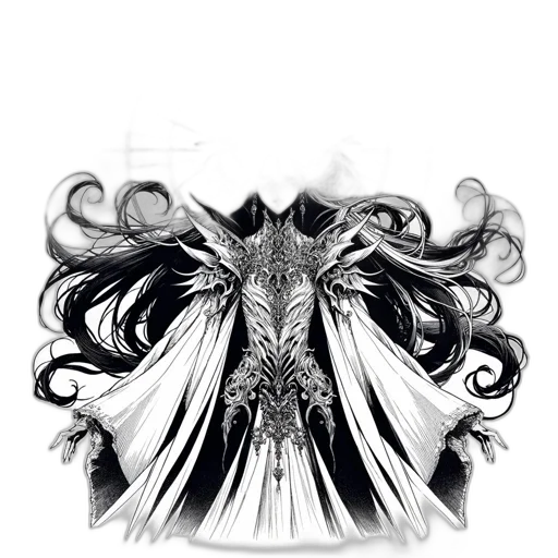 hair, crown, mask, face, fantasy art, concept art, comic book art, pencil sketch transparent PNG cut-out