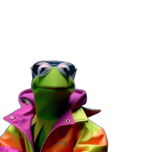 jacket, animal, dragon, creature, 3d render, vaporwave, photorealistic, concept art transparent PNG cut-out
