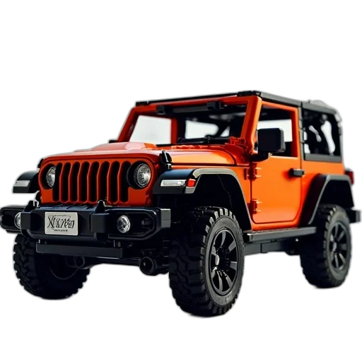 car, 3d render, photorealistic, lego transparent PNG cut-out