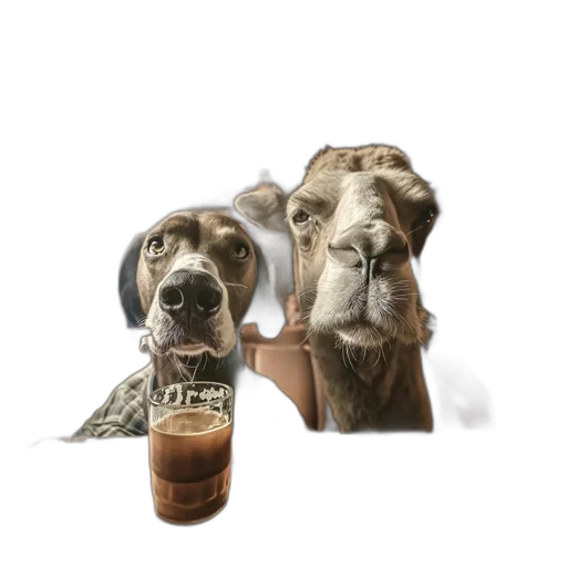 animal, food, photorealistic, concept art, earth tones, dimly, lit, pub transparent PNG cut-out