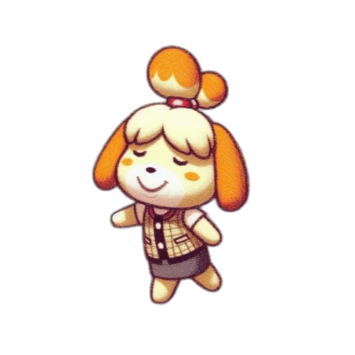 staff, animal, creature, dress, pixel art, concept art, watercolor, 3d render transparent PNG cut-out