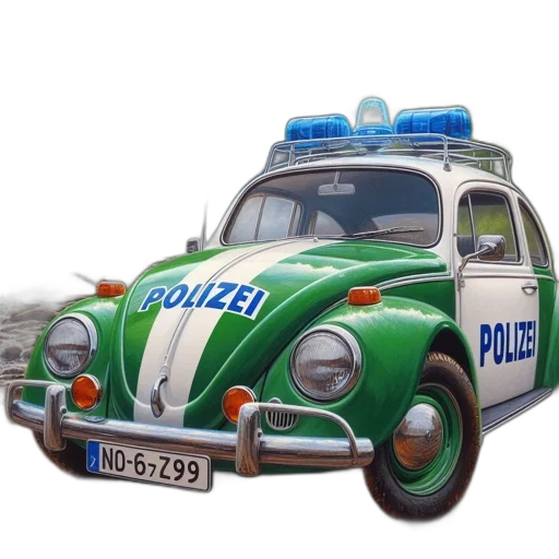 car, weapon, concept art, 3d render, photorealistic, vintage, volkswagen, beetle transparent PNG cut-out