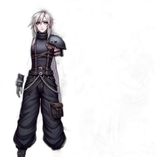 staff, sword, weapon, concept art, fantasy art, pixel art, anime, dark transparent PNG cut-out