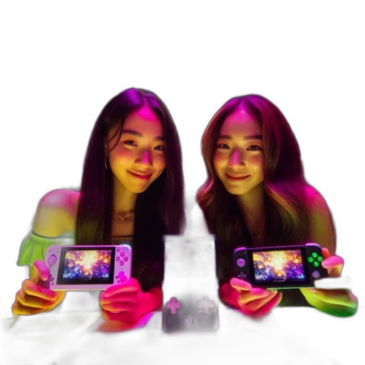 face, robot, 3d render, photorealistic, pixel art, cartoon, neon lights, neon transparent PNG cut-out