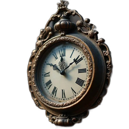 jewelry, furniture, crown, 3d render, photorealistic, image, clock, clocks transparent PNG cut-out