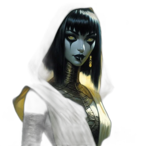 mask, staff, fantasy art, concept art, comic book art, photorealistic, dark, monochrome transparent PNG cut-out