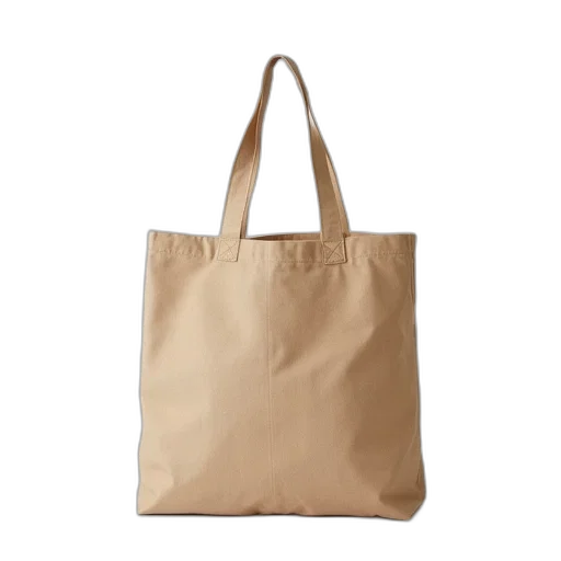 earth tones, reusable, tote, bags, handles, guses transparent PNG cut-out