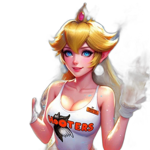 staff, dress, crown, fantasy art, concept art, pixel art, anime, blonde transparent PNG cut-out