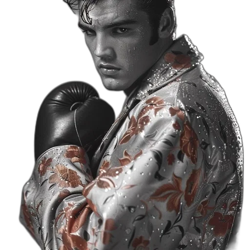 jacket, photorealistic, concept art, man, robe, floral, pattern, wearing transparent PNG cut-out