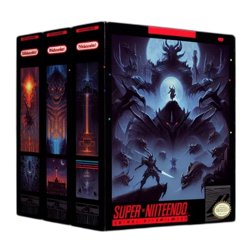 concept art, proposed, super, nintendo, box, design, emulates, nes transparent PNG cut-out