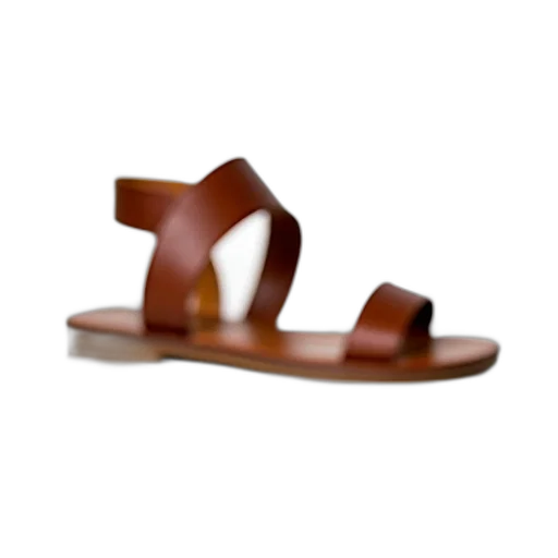 shoes, 3d render, earth tones, pair, brown, leather, sandals, simple transparent PNG cut-out