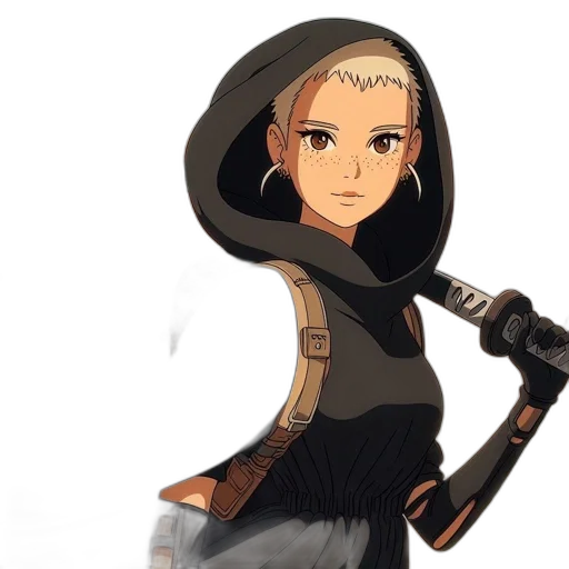 staff, sword, weapon, mask, concept art, fantasy art, anime, pixel art transparent PNG cut-out
