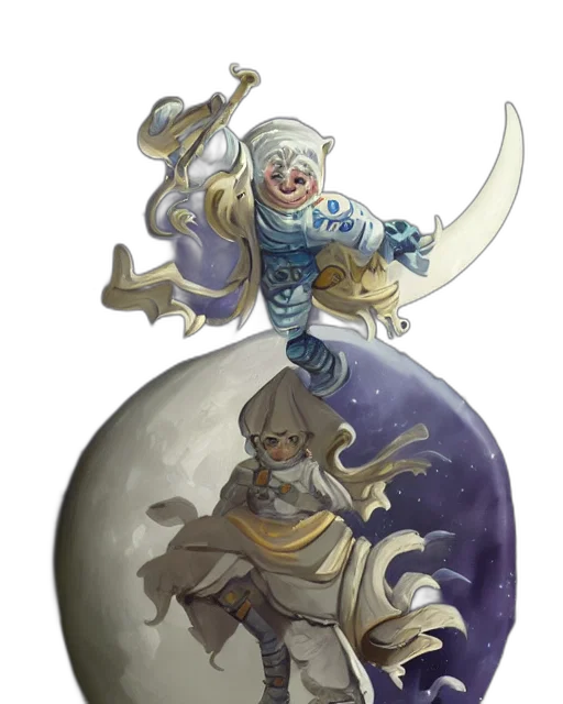 concept art, fantasy art, comic book art, pixel art transparent PNG cut-out