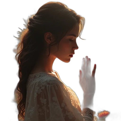dress, jewelry, face, crown, photorealistic, concept art, fantasy art, oil painting transparent PNG cut-out
