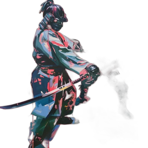 sword, weapon, robot, staff, concept art, cyberpunk, fantasy art, anime transparent PNG cut-out