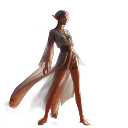dress, concept art, fantasy art, 3d render, photorealistic, earth tones, golden, pastel transparent PNG cut-out