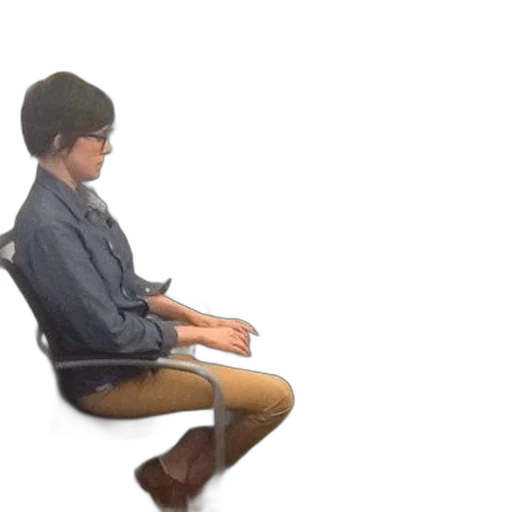 furniture, jacket, robot, creature, 3d render, concept art, two, people transparent PNG cut-out